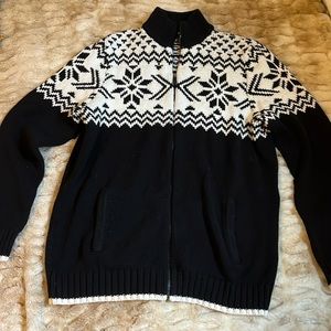 Winter print sweater